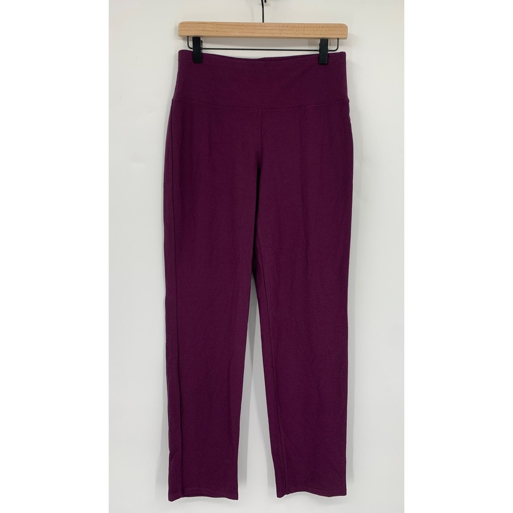 Eileen Fisher Pants Womens XS Purple Slim Pull On Luxury Staple Classic NEW